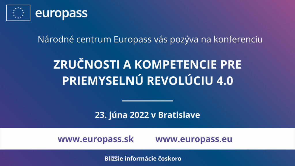 Europass pozvánka konferencia